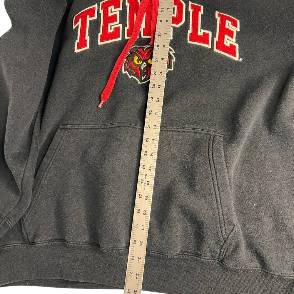 Vintage Y2K Temple Owls Sweatshirt Men's XL Black E5 brand Heavy Warm Thick - Picture 7 of 9